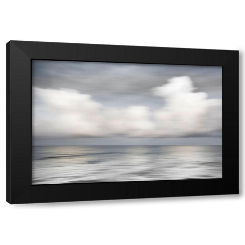 Soft Silence Black Modern Wood Framed Art Print by Connolly, Karin