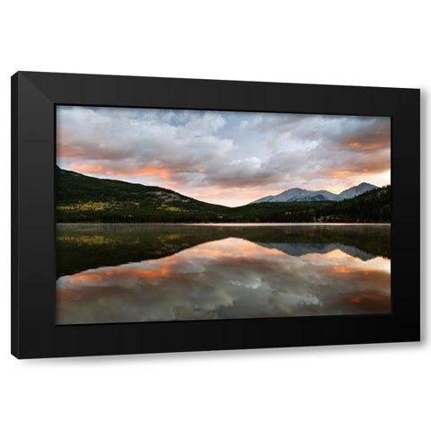 The Rocky Mountain 1 Black Modern Wood Framed Art Print with Double Matting by Colligan, Lynann