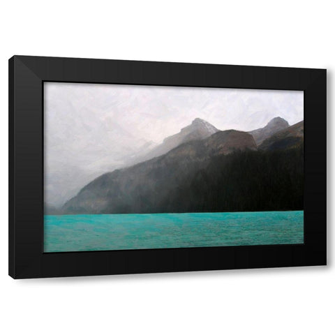 The Rocky Mountain 2 Black Modern Wood Framed Art Print by Colligan, Lynann