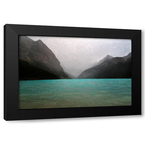The Rocky Mountain 3 Black Modern Wood Framed Art Print with Double Matting by Colligan, Lynann
