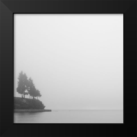 Foggy Coast 1 Black Modern Wood Framed Art Print by Colligan, Lynann