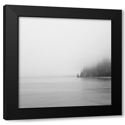 Foggy Coast 2 Black Modern Wood Framed Art Print with Double Matting by Colligan, Lynann