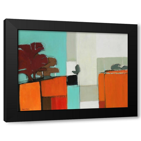Illusion Black Modern Wood Framed Art Print with Double Matting by Chapuis, Virginia