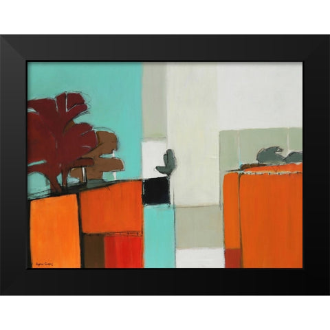 Illusion Black Modern Wood Framed Art Print by Chapuis, Virginia