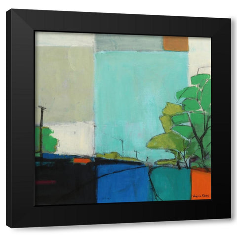 There We Go Black Modern Wood Framed Art Print with Double Matting by Chapuis, Virginia
