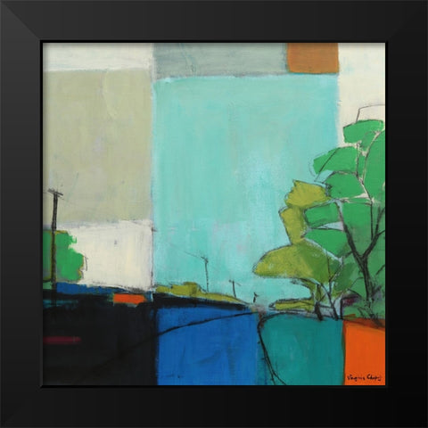 There We Go Black Modern Wood Framed Art Print by Chapuis, Virginia