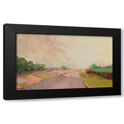 Western Pampa Landscape Black Modern Wood Framed Art Print with Double Matting by Chapuis, Virginia