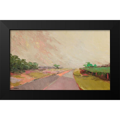 Western Pampa Landscape Black Modern Wood Framed Art Print by Chapuis, Virginia