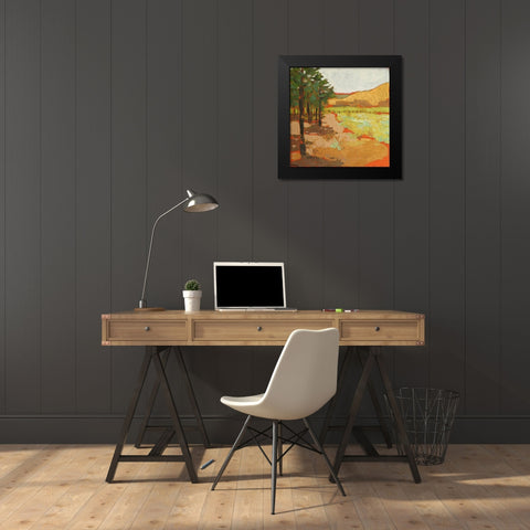 Woods End Black Modern Wood Framed Art Print by Chapuis, Virginia