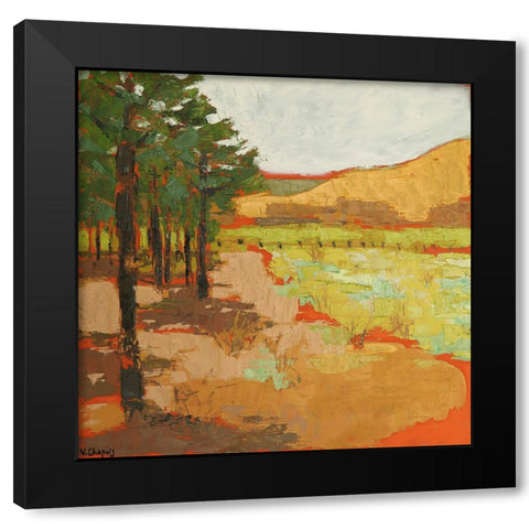 Woods End Black Modern Wood Framed Art Print by Chapuis, Virginia