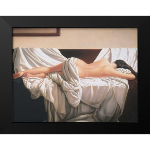 Late September Black Modern Wood Framed Art Print by Campos, Edson