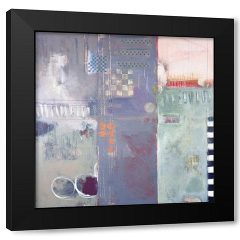 Structure Black Modern Wood Framed Art Print by Campbell, Judy