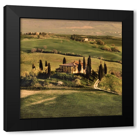 Tuscan Villa Black Modern Wood Framed Art Print by Carmel, Elizabeth