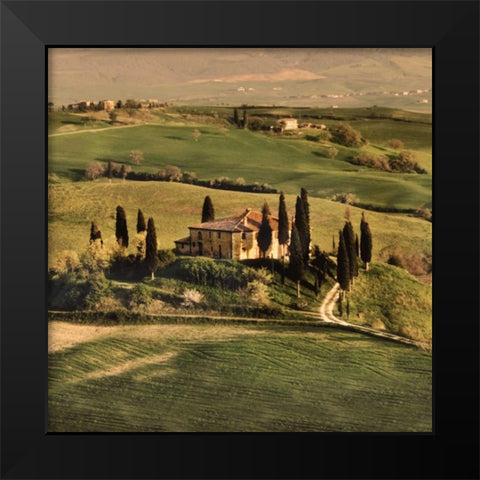 Tuscan Villa Black Modern Wood Framed Art Print by Carmel, Elizabeth