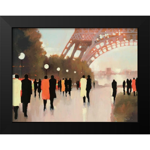 Paris Remembered Black Modern Wood Framed Art Print by Christie, Lorraine
