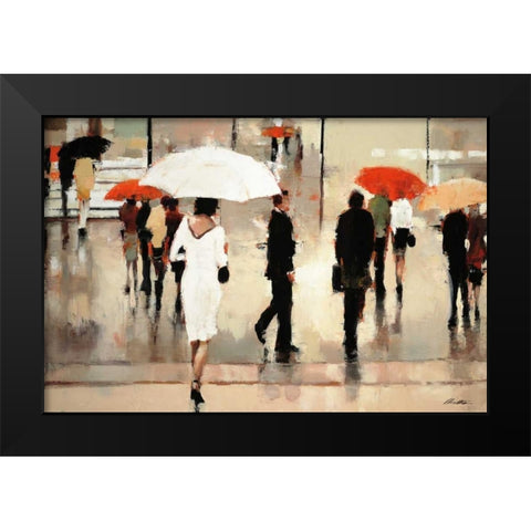 My Complex Heart Black Modern Wood Framed Art Print by Christie, Lorraine
