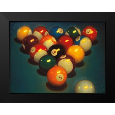 Eight Ball II Black Modern Wood Framed Art Print by Colletta, TR