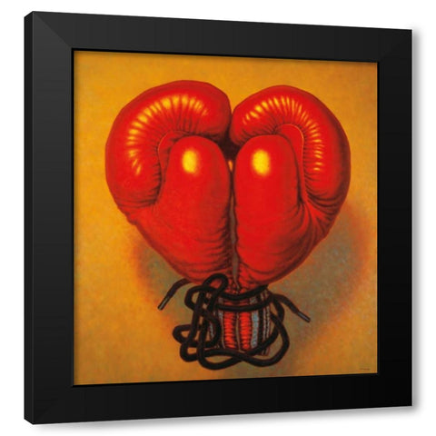 For Love or Money Black Modern Wood Framed Art Print by Colletta, TR