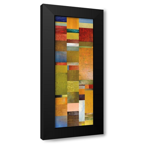 Color Panels with Blue Sky Black Modern Wood Framed Art Print with Double Matting by Calkins, Michelle