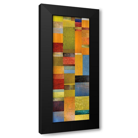 Color Panels with Green Grass Black Modern Wood Framed Art Print by Calkins, Michelle