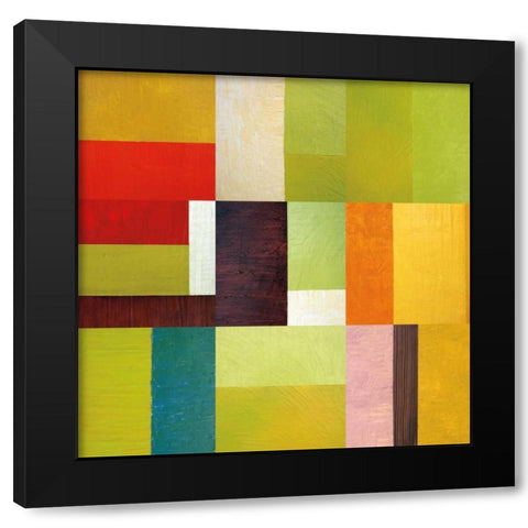 Color Study Abstract 2 Black Modern Wood Framed Art Print by Calkins, Michelle