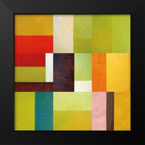 Color Study Abstract 2 Black Modern Wood Framed Art Print by Calkins, Michelle