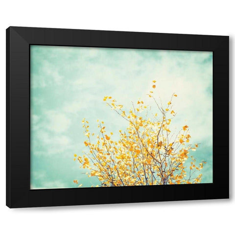 Gentle Whisper Black Modern Wood Framed Art Print by Cochrane, Carolyn