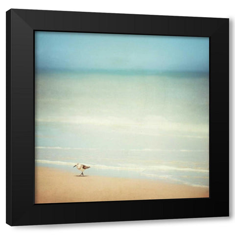 Get Your Feet Wet Black Modern Wood Framed Art Print by Cochrane, Carolyn