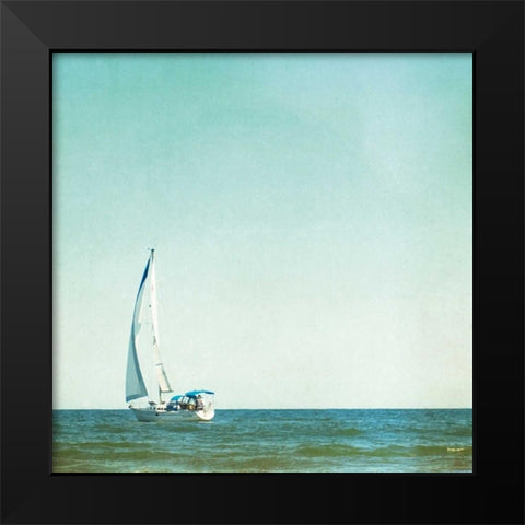 Im Sailing Away Black Modern Wood Framed Art Print by Cochrane, Carolyn