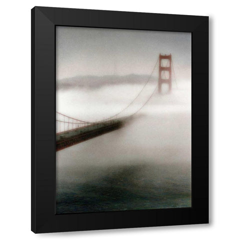 The Fog Comes In Black Modern Wood Framed Art Print by Culver, Laura