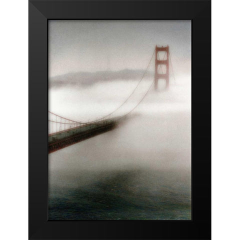 The Fog Comes In Black Modern Wood Framed Art Print by Culver, Laura