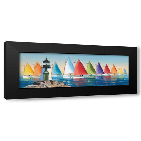After the Races Black Modern Wood Framed Art Print with Double Matting by Caldwell Fisher, Sally