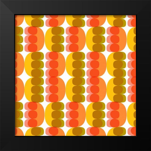 Atomic Art 1 Black Modern Wood Framed Art Print by Cave, Rachel