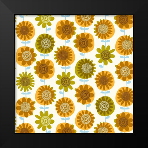 Atomic Art 4 Black Modern Wood Framed Art Print by Cave, Rachel