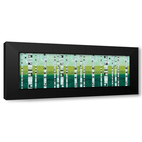 Birches at the Beach Black Modern Wood Framed Art Print with Double Matting by Calkins, Michelle