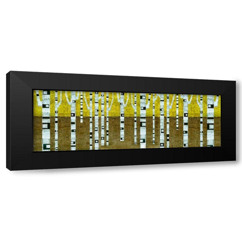 Birches in Fall Black Modern Wood Framed Art Print with Double Matting by Calkins, Michelle