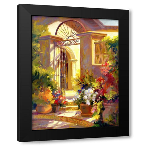 Fragrant Entrance Black Modern Wood Framed Art Print with Double Matting by Carr, Betty
