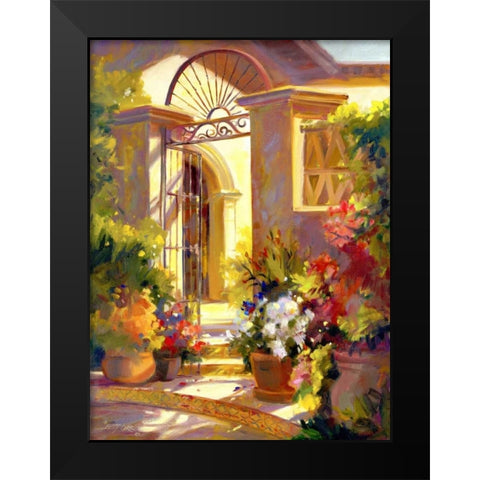 Fragrant Entrance Black Modern Wood Framed Art Print by Carr, Betty