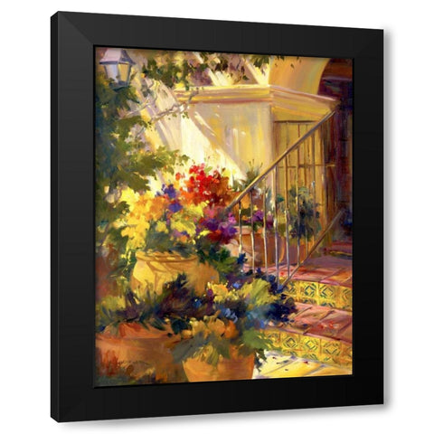 Come on In Black Modern Wood Framed Art Print with Double Matting by Carr, Betty