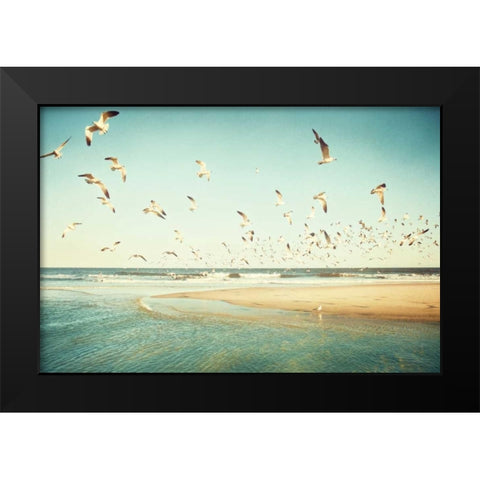 Freedom Black Modern Wood Framed Art Print by Cochrane, Carolyn