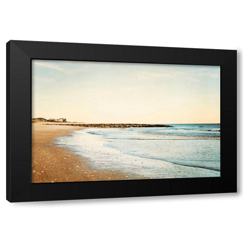 Walking on the Coast Black Modern Wood Framed Art Print with Double Matting by Cochrane, Carolyn