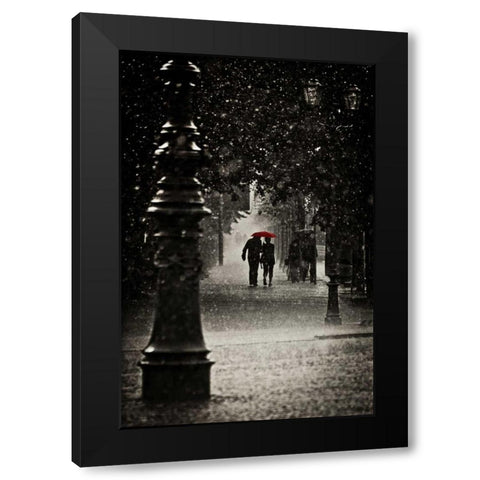 Fragments of Water Black Modern Wood Framed Art Print by Corso, Stefano