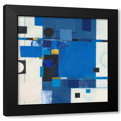 Blueberry Hill I Black Modern Wood Framed Art Print with Double Matting by Colter, Deborah T.