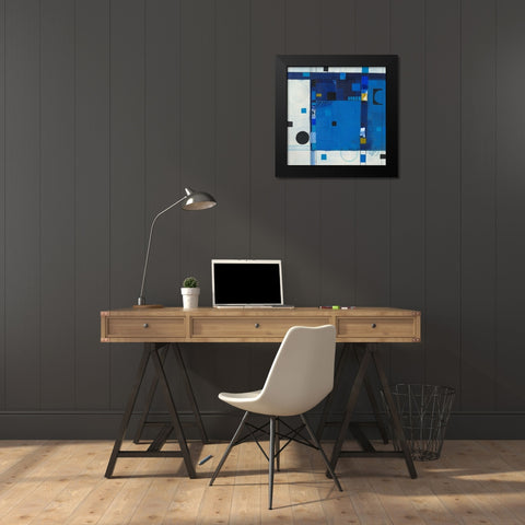 Blueberry Hill II Black Modern Wood Framed Art Print by Colter, Deborah T.