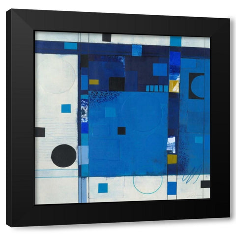 Blueberry Hill II Black Modern Wood Framed Art Print with Double Matting by Colter, Deborah T.