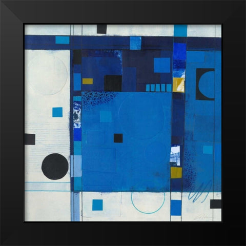 Blueberry Hill II Black Modern Wood Framed Art Print by Colter, Deborah T.