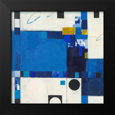 Blueberry Hill III Black Modern Wood Framed Art Print by Colter, Deborah T.