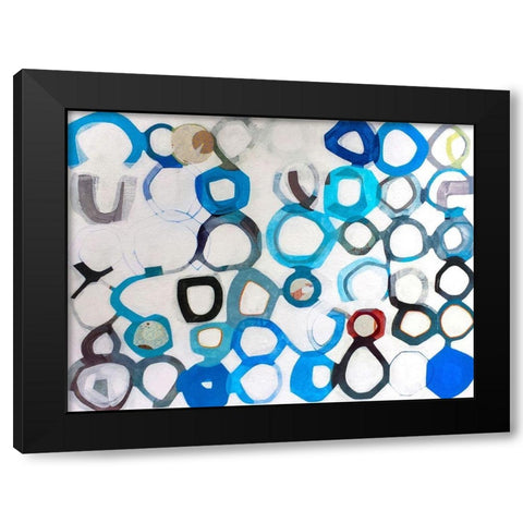 Evolutions Black Modern Wood Framed Art Print by Duffy, Naomi Taitz