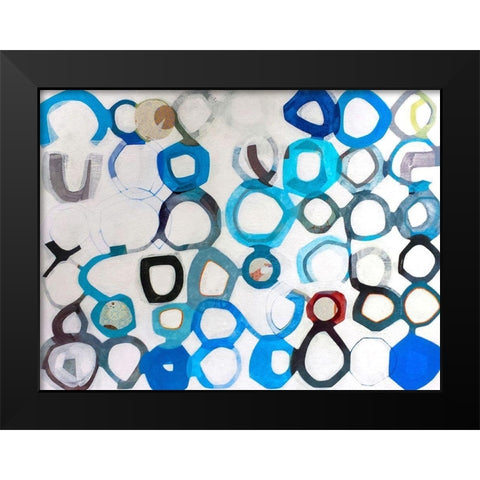 Evolutions Black Modern Wood Framed Art Print by Duffy, Naomi Taitz