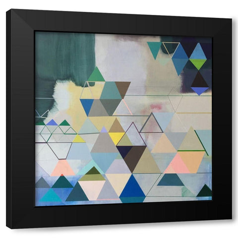 Journey Time Black Modern Wood Framed Art Print with Double Matting by Duffy, Naomi Taitz